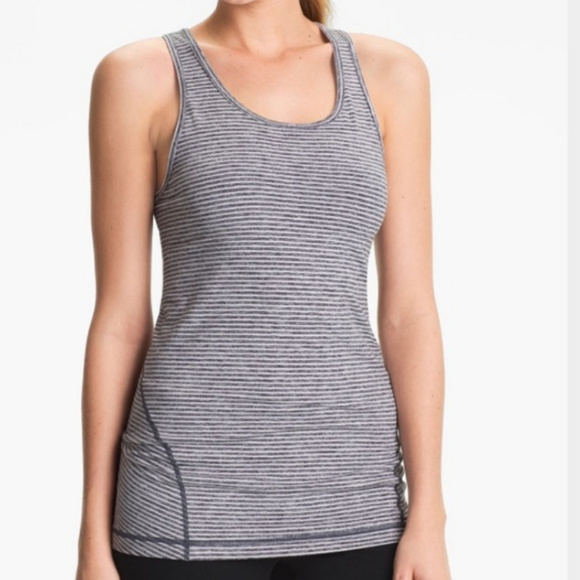 Zella Tops - Zella Racerback Striped Tank Top